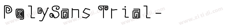 PolySans Trial字体转换